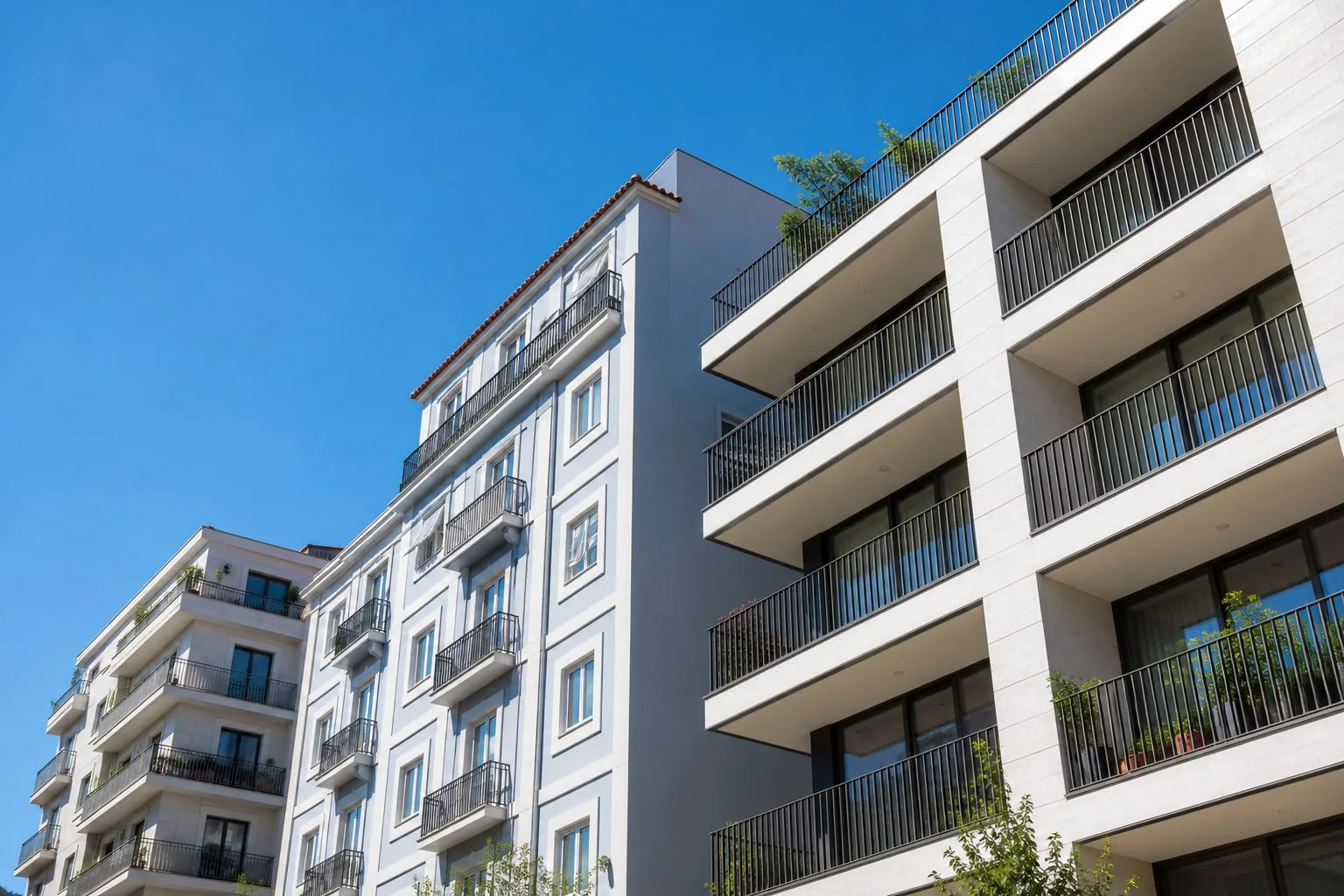 Fachada de edifício de apartamentos